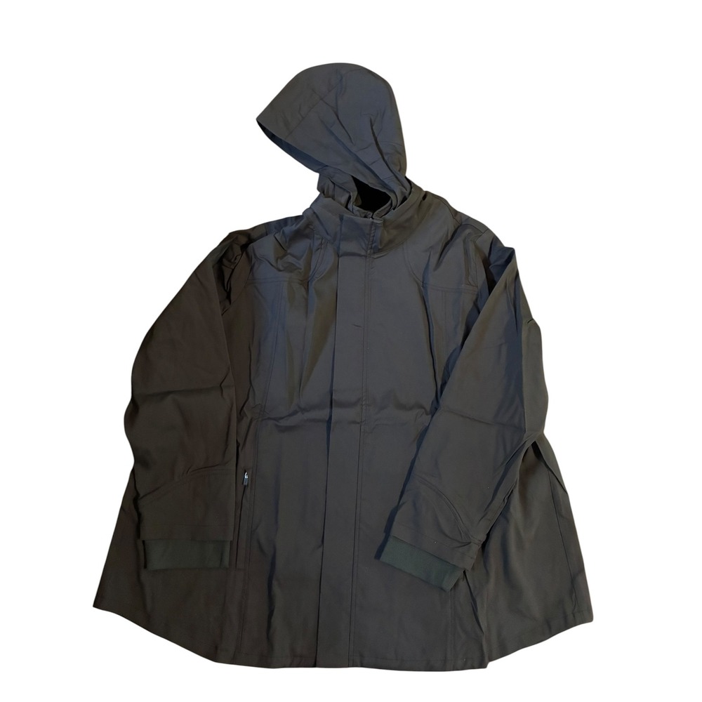 Phoenix Sierra Run Packable Jacket Women 3X Black Hooded Water Repellent